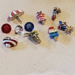 Authentic Origami Owl Patriotic Charms